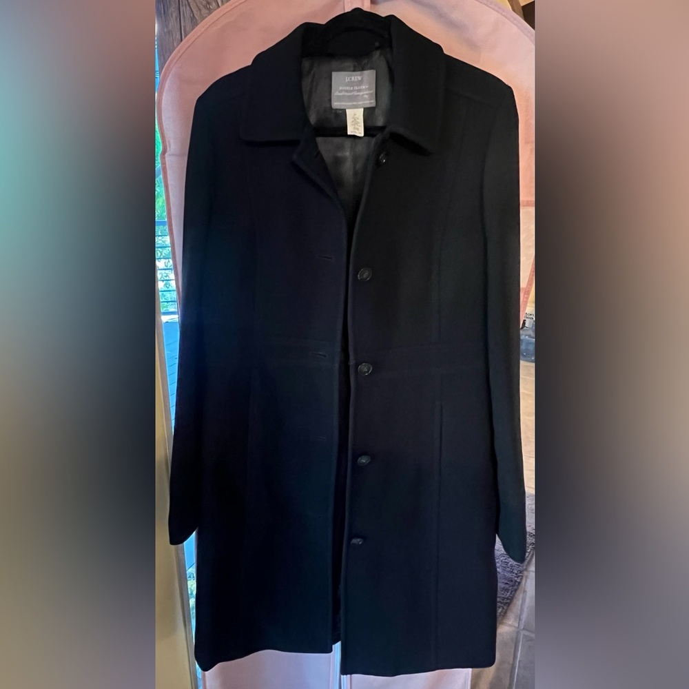 J. Crew Midnight Black Pea Coat